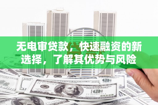 天峨无电审贷款，快速融资的新选择，了解其优势与风险