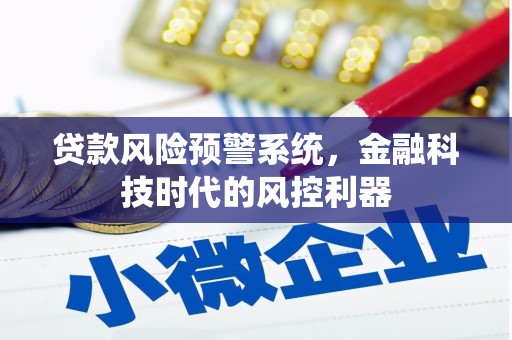 天峨贷款风险预警系统，金融科技时代的风控利器