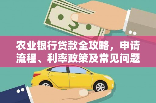 天峨农业银行贷款全攻略，申请流程、利率政策及常见问题解析