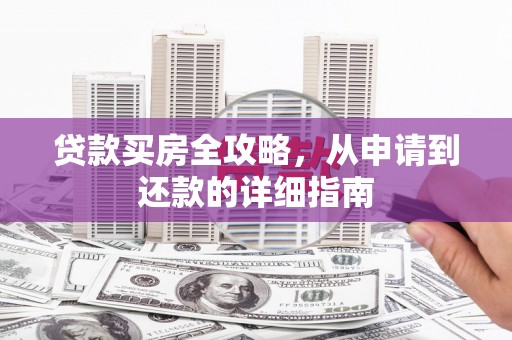 天峨贷款买房全攻略，从申请到还款的详细指南