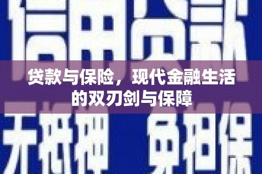 天峨贷款与保险，现代金融生活的双刃剑与保障