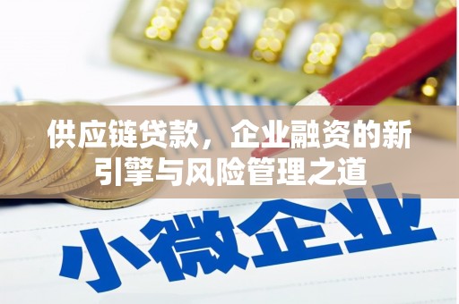 天峨供应链贷款，企业融资的新引擎与风险管理之道