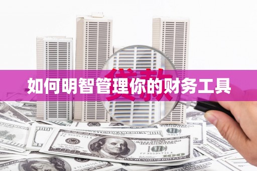天峨如何明智管理你的财务工具