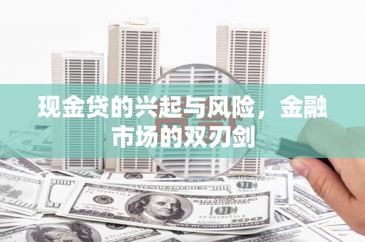 天峨现金贷的兴起与风险，金融市场的双刃剑