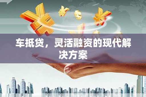 天峨车抵贷，灵活融资的现代解决方案