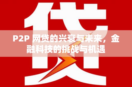 天峨P2P 网贷的兴衰与未来，金融科技的挑战与机遇