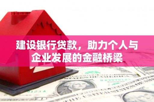 天峨建设银行贷款，助力个人与企业发展的金融桥梁