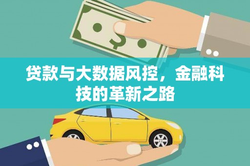 天峨贷款与大数据风控，金融科技的革新之路