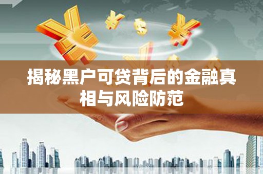 天峨揭秘黑户可贷背后的金融真相与风险防范
