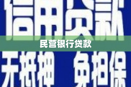 天峨民营银行贷款