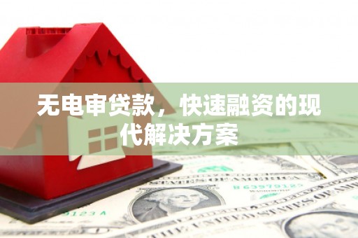 天峨无电审贷款，快速融资的现代解决方案