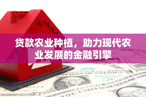天峨贷款农业种植，助力现代农业发展的金融引擎