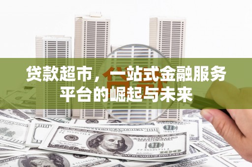 天峨贷款超市，一站式金融服务平台的崛起与未来