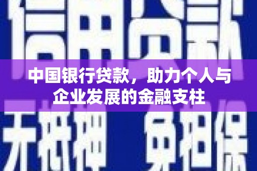 天峨中国银行贷款，助力个人与企业发展的金融支柱