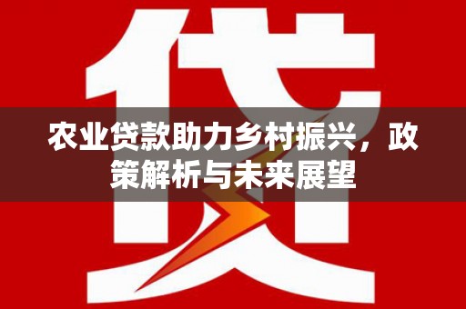 天峨农业贷款助力乡村振兴，政策解析与未来展望