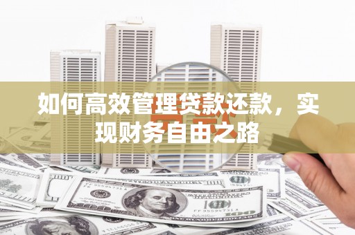 天峨如何高效管理贷款还款，实现财务自由之路