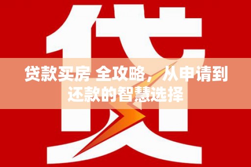 天峨贷款买房 全攻略，从申请到还款的智慧选择