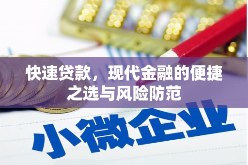 天峨快速贷款，现代金融的便捷之选与风险防范