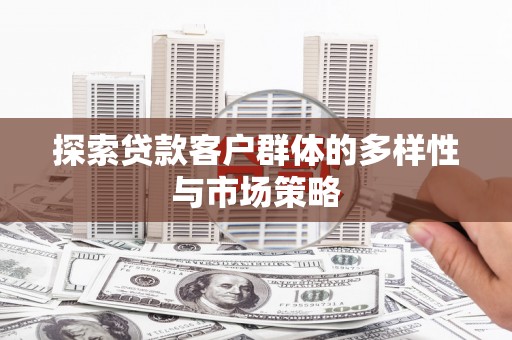 天峨探索贷款客户群体的多样性与市场策略