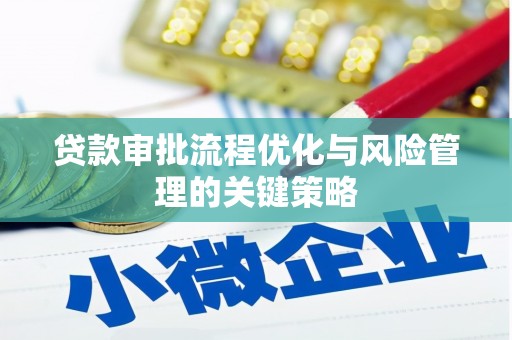 天峨贷款审批流程优化与风险管理的关键策略