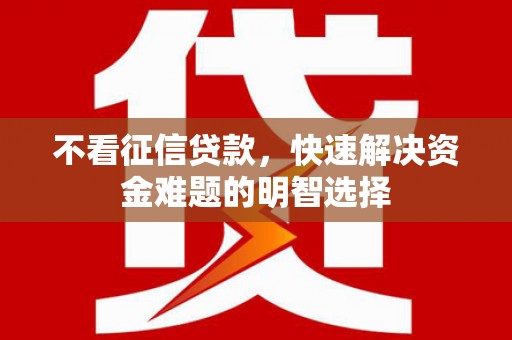 天峨不看征信贷款，快速解决资金难题的明智选择