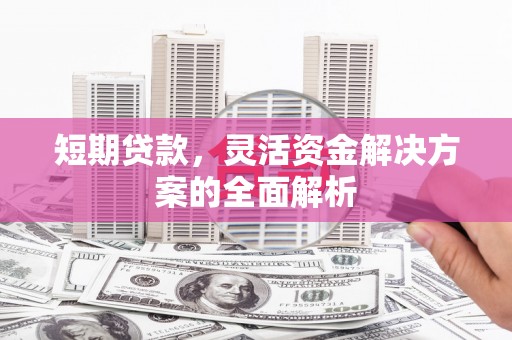 天峨短期贷款，灵活资金解决方案的全面解析