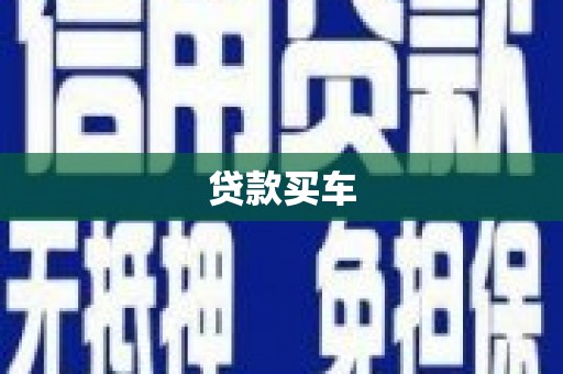 天峨贷款买车