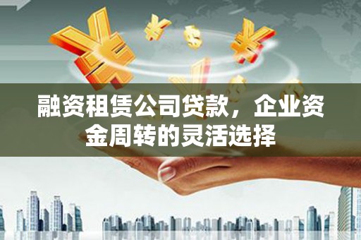 天峨融资租赁公司贷款，企业资金周转的灵活选择