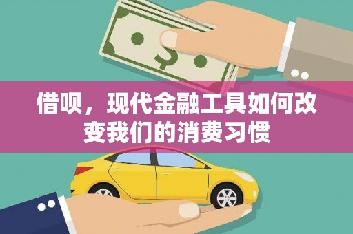天峨借呗，现代金融工具如何改变我们的消费习惯