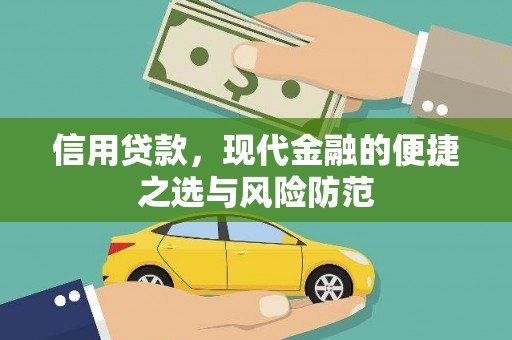 天峨信用贷款，现代金融的便捷之选与风险防范
