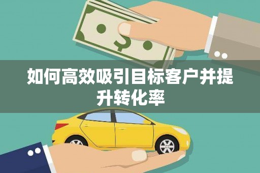 天峨如何高效吸引目标客户并提升转化率
