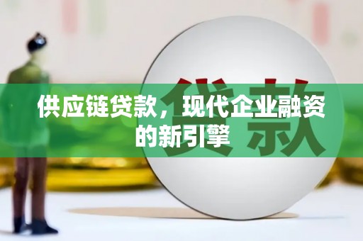 天峨供应链贷款，现代企业融资的新引擎