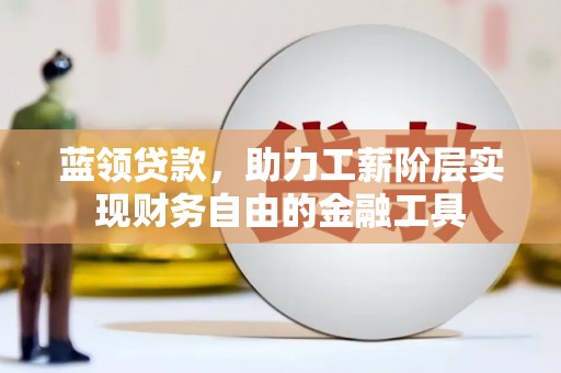 天峨蓝领贷款，助力工薪阶层实现财务自由的金融工具