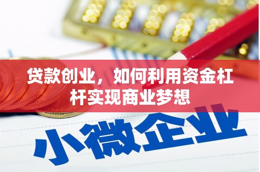 天峨贷款创业，如何利用资金杠杆实现商业梦想