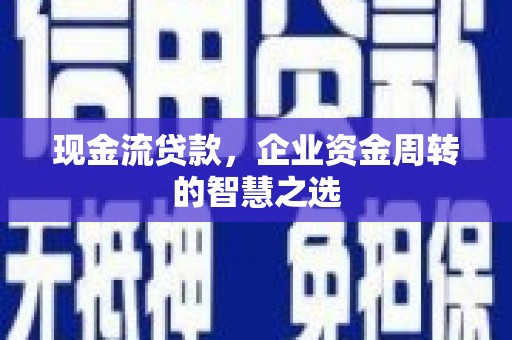 天峨现金流贷款，企业资金周转的智慧之选