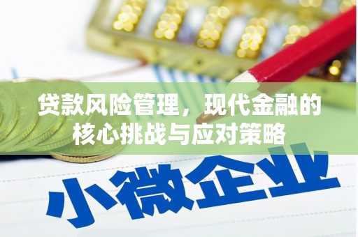 天峨贷款风险管理，现代金融的核心挑战与应对策略