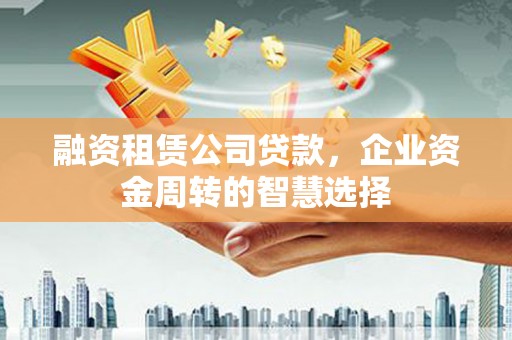 天峨融资租赁公司贷款，企业资金周转的智慧选择