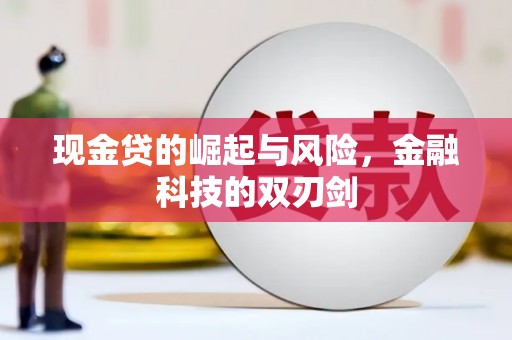 天峨现金贷的崛起与风险，金融科技的双刃剑