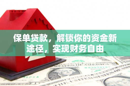 天峨保单贷款，解锁你的资金新途径，实现财务自由
