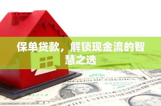 天峨保单贷款，解锁现金流的智慧之选