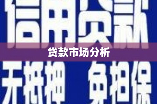 天峨贷款市场分析