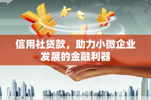 天峨信用社贷款，助力小微企业发展的金融利器