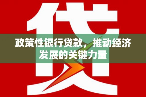天峨政策性银行贷款，推动经济发展的关键力量