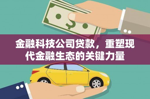 天峨金融科技公司贷款，重塑现代金融生态的关键力量