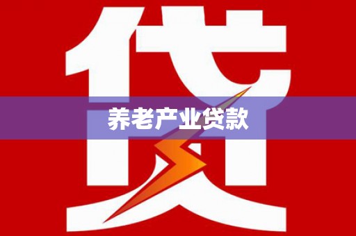 天峨养老产业贷款