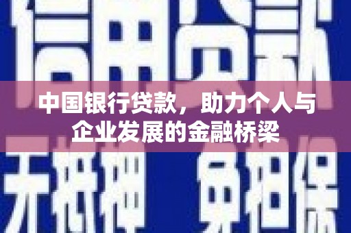天峨中国银行贷款，助力个人与企业发展的金融桥梁