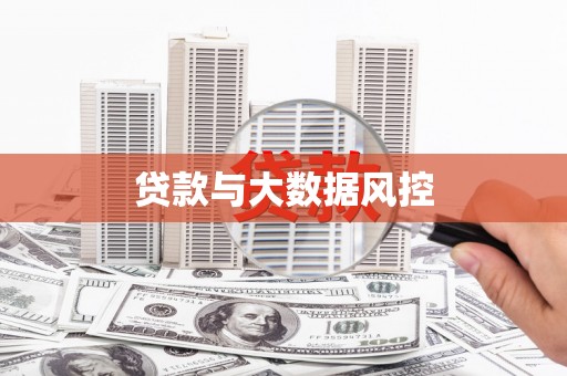 天峨贷款与大数据风控