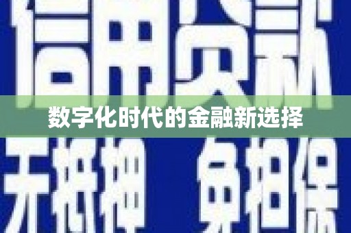 天峨数字化时代的金融新选择