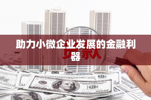 天峨助力小微企业发展的金融利器