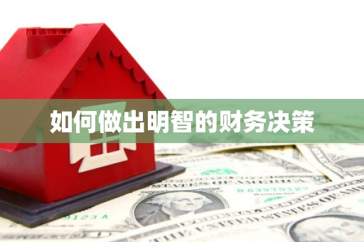 天峨如何做出明智的财务决策